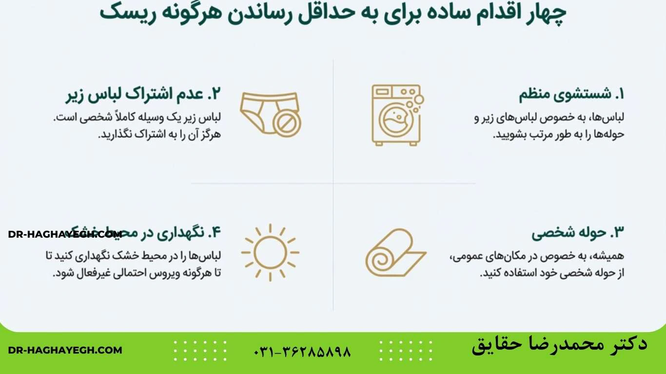 شرایطی که احتمال انتقال زگیل از طریق لباس را افزایش می‌دهد